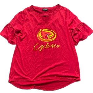 Game day, womens, XL, red, cyclones short sleeve